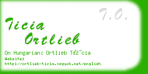 ticia ortlieb business card